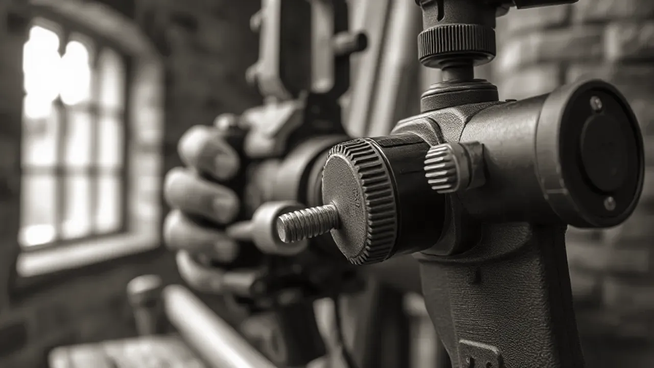 Equipment used for Listed building and conservation work, photographed close up